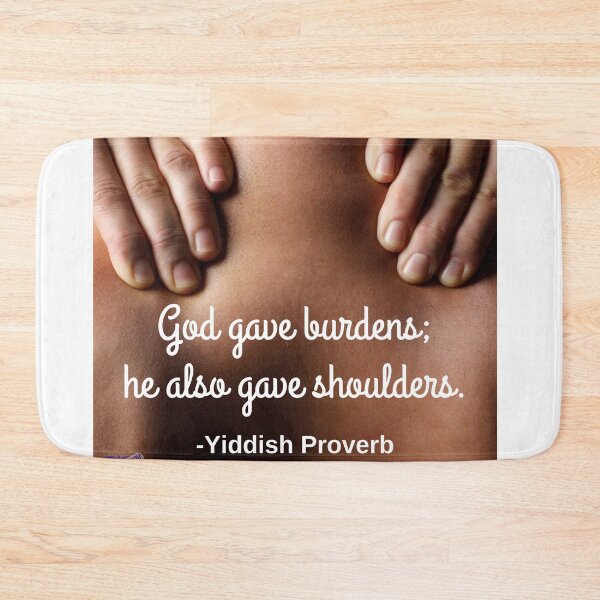 Item preview, God gave burdens; he also gave shoulders. designed and sold by Caregiverology.