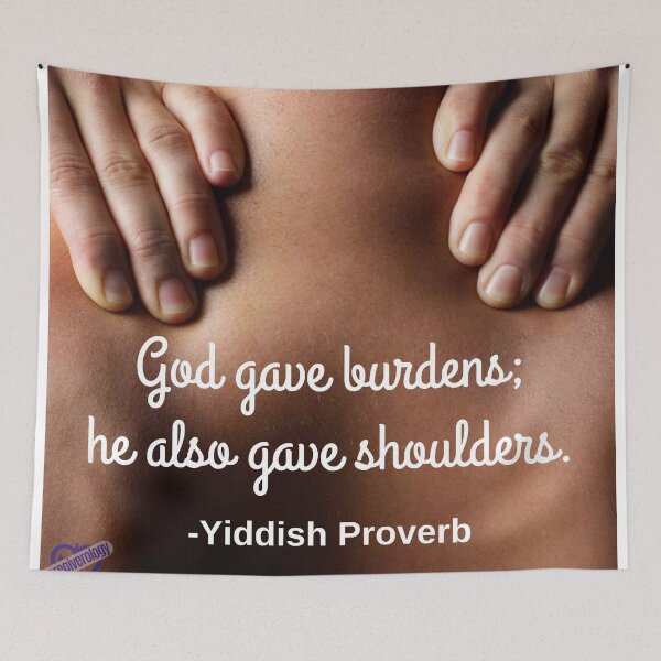 Item preview, God gave burdens; he also gave shoulders. designed and sold by Caregiverology.
