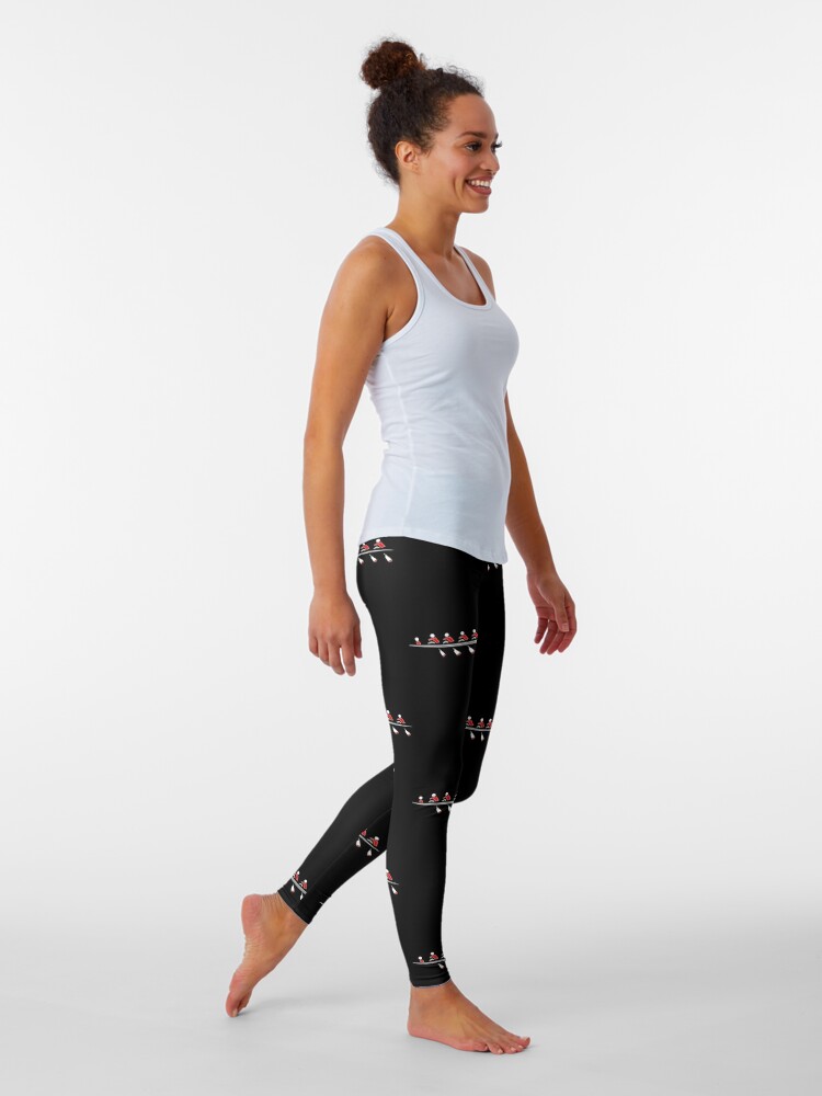 Rowing - Four Leggings for Sale by Hawthorn Mineart
