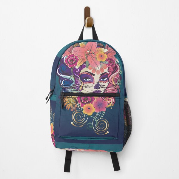 Item preview, Calavera girl with flowers designed and sold by AnnArtshock.
