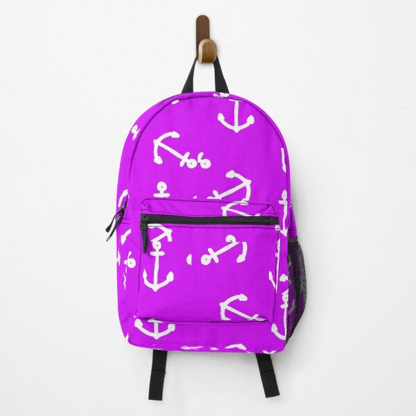 Item preview, Nautical Anchors Purple And White Vintage designed and sold by funnytshirtemp.