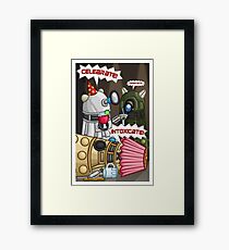 Dalek Party Framed Print