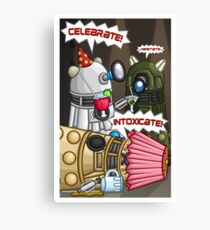 Dalek Party Canvas Print
