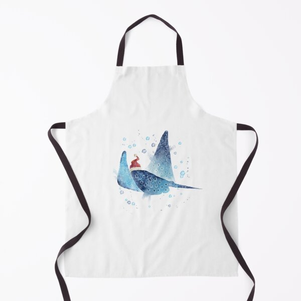 Item preview, Watercolor Manta Ray with Santa Hat designed and sold by Playful Pixel Designs.