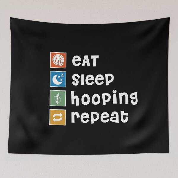 Item preview, Hooping. Eat. Sleep. Repeat designed and sold by orlumbuspirate.