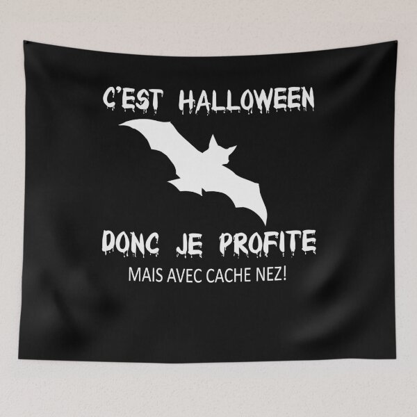 Aperçu de l'œuvre C'EST HALLOWEEN PROFITE AVEC CACHE NEZ MASK  créée et vendue par martinosfr.