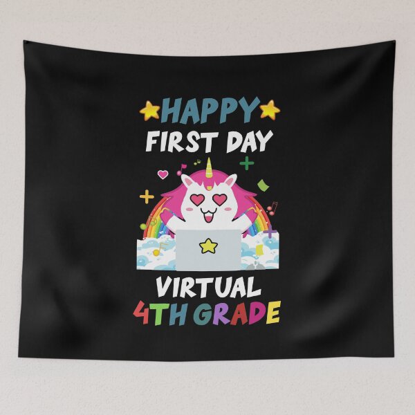 Item preview, Happy First Day Of Virtual 4TH Grade designed and sold by yacine12353.