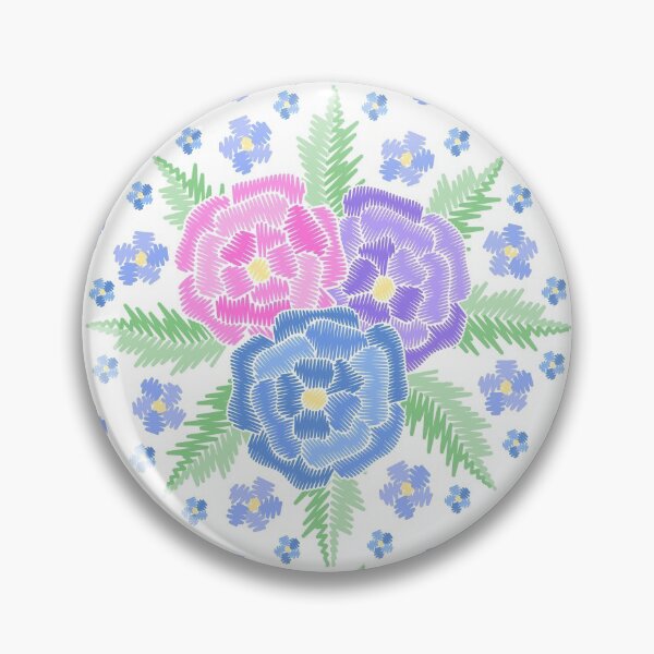 Artikelvorschau, Stickerei, blumen, und, blätter, composition., rustikal, blumen-, muster, design entworfen und verkauft von AidanShea.