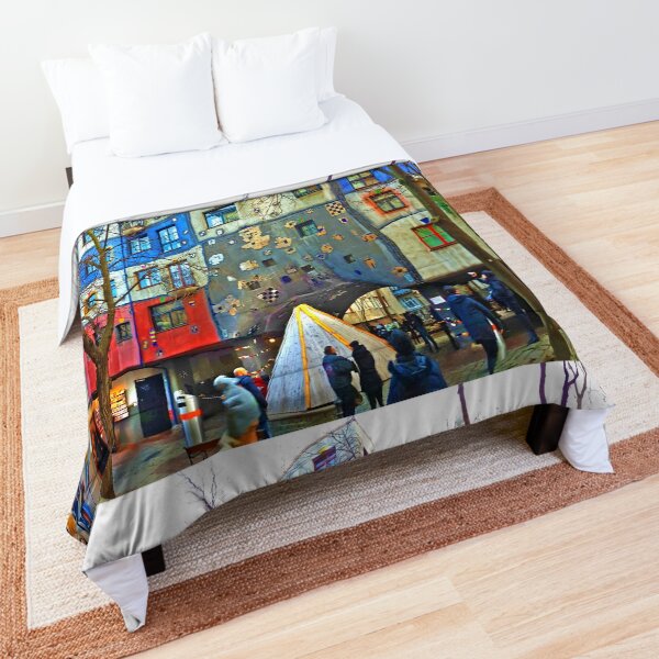 Hundertwasser House Vienna Comforter