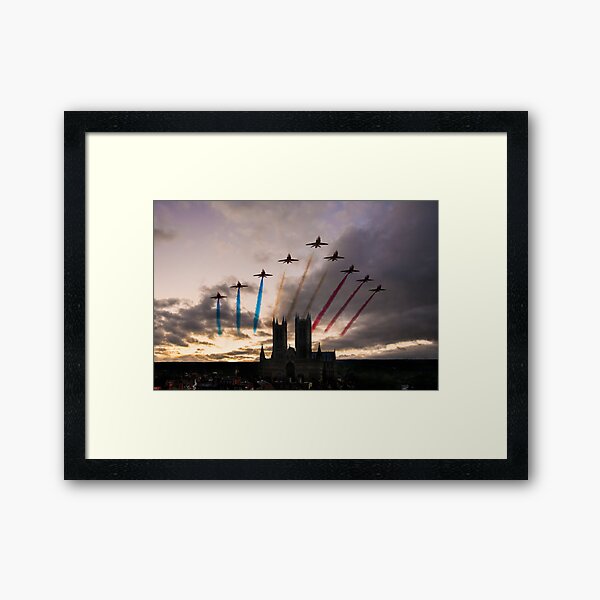 Item preview, Red Arrows over Lincoln Cathedral designed and sold by Airpower Art.