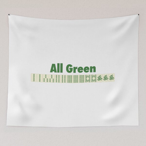 Item preview, All Green -GREEN- -緑一色- designed and sold by MAHJONG-JUNK.