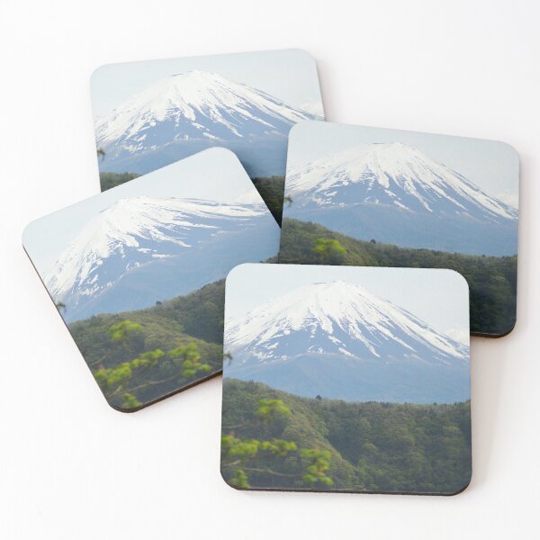 Item preview, Mt Fuji seen from a lake, bordered with forest. designed and sold by EAnneH.