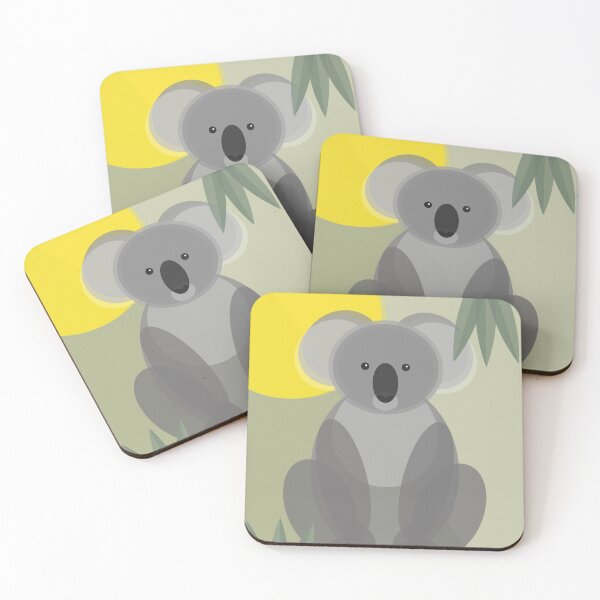 Item preview, Mid Century Geometric Koala designed and sold by cloudcuckoo1970.