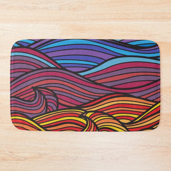 Item preview, Sea waves with colors designed and sold by magenta-dream.