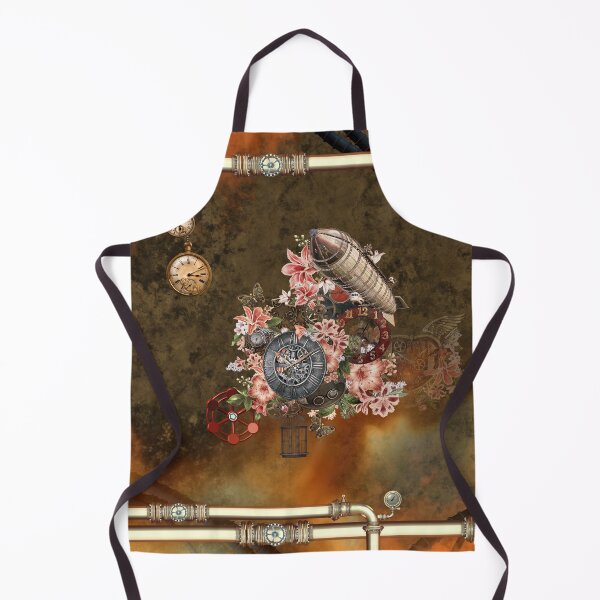 Item preview, Steampunk design with clocks, gears and flowers designed and sold by nicky2342.