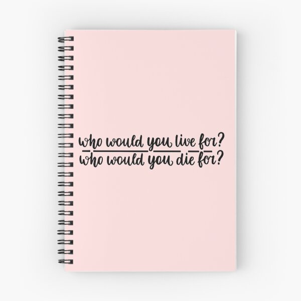 Item preview, Who would you live for? designed and sold by letterbrighter.