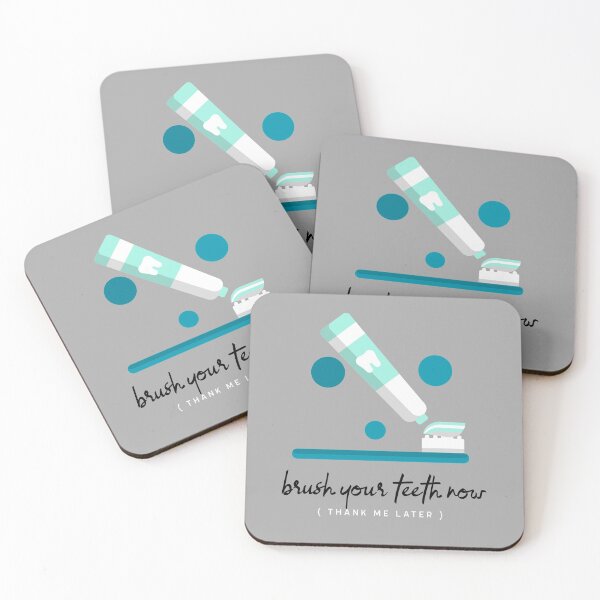 Item preview, Brush your teeth now Dental Design designed and sold by guaka-molly.