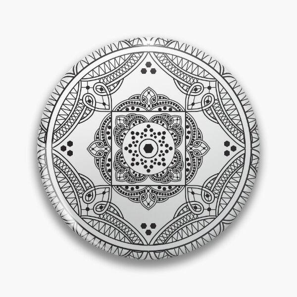 Item preview, Elegante patrón de mandala estilo tatuaje de henna de encaje designed and sold by Anna Lemos.