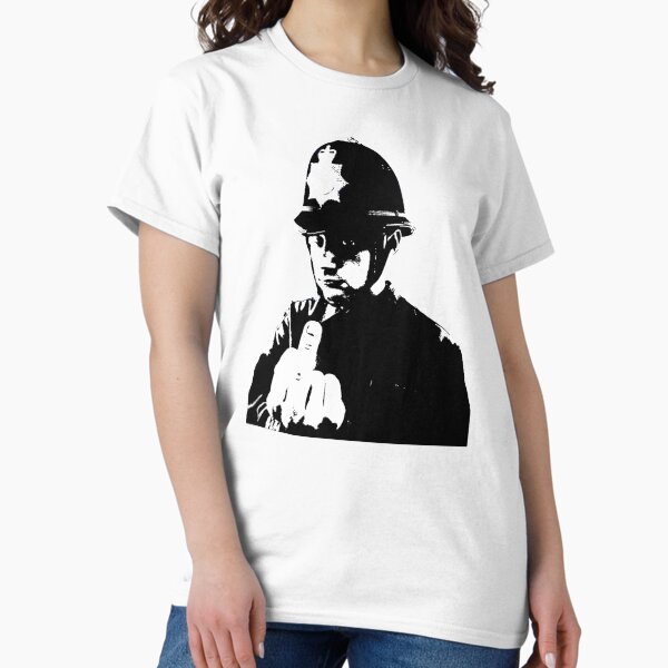 Item preview, Banksy jurando policía designed and sold by ThatMerchStore.