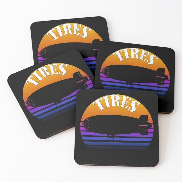 Item preview, Retro sunset Blimp Tires designed and sold by AllLeftSides42.