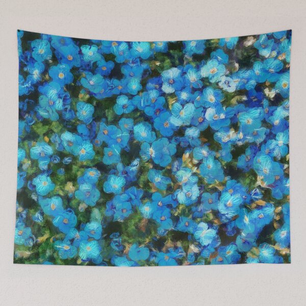 Item preview,   Painted  blue flowers in impressionist style  designed and sold by AnnaMelekhina.