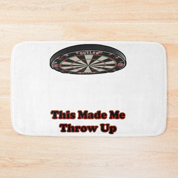 Item preview, This Made Me Throw Up pun funny design dart designed and sold by Sipsta.