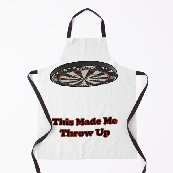 Item preview, This Made Me Throw Up pun funny design dart designed and sold by Sipsta.