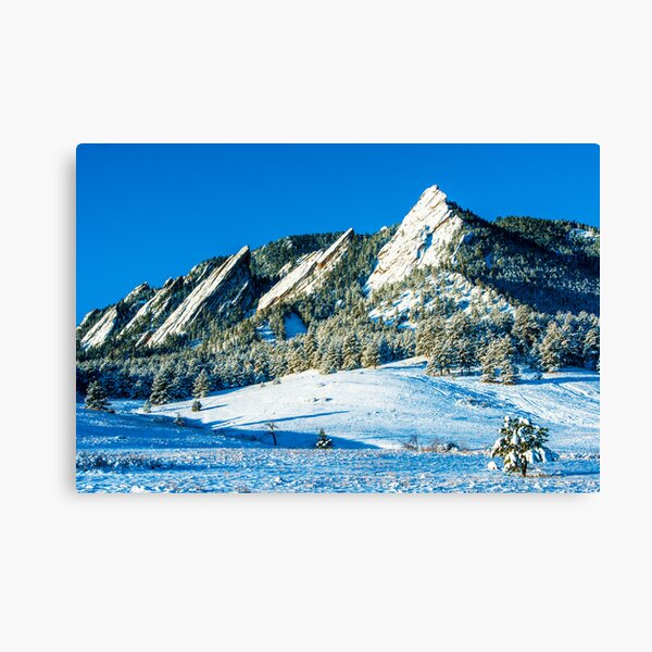 Flatirons Icing Canvas Print