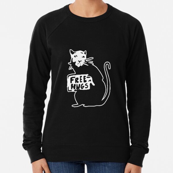 Banksy Free Hugs Rat Lightweight Sweatshirt