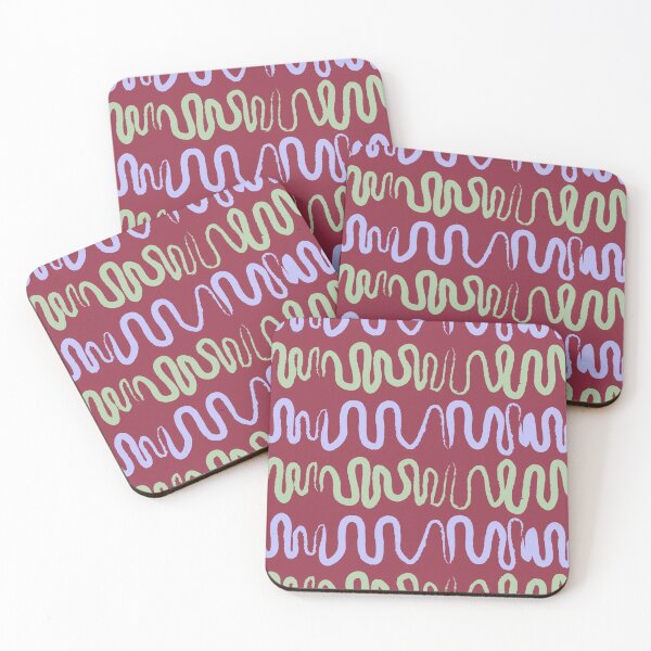 Item preview, Dark wined themed wavy pattern gift design designed and sold by Michael Schmidt.