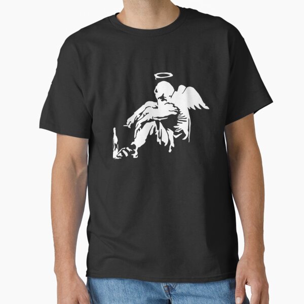 Item preview, Banksy Fallen Angel designed and sold by ThatMerchStore.