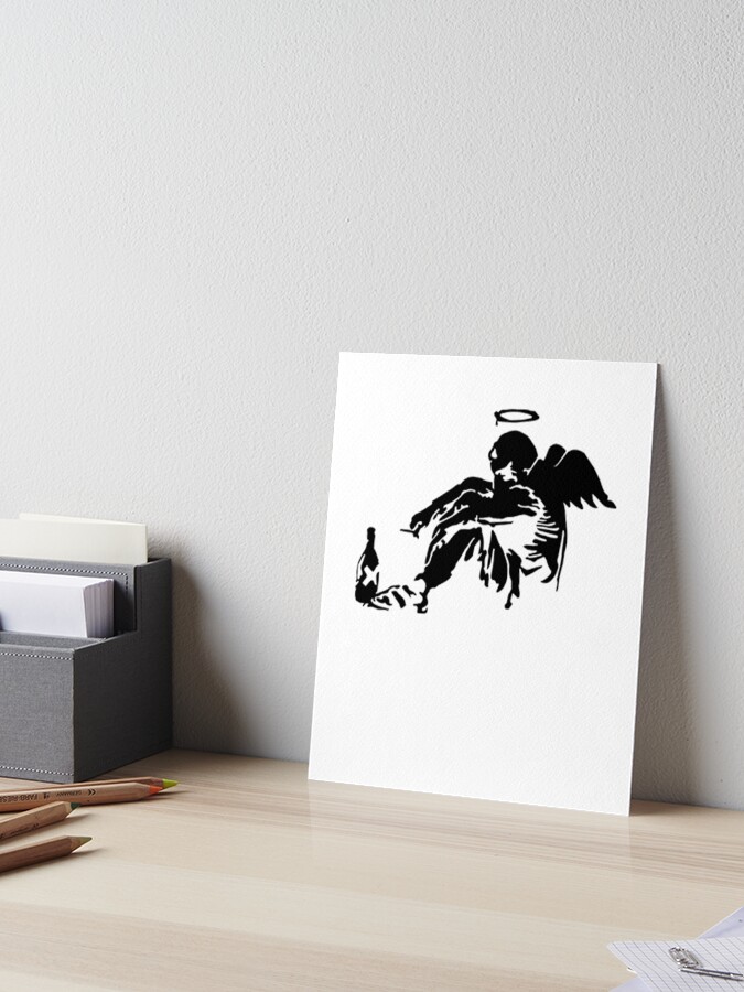 Banksy バンクシー 「Fallen Angel」シリアル サイン 書類付き Banksy バンクシー 「Fallen Angel」シリアル サイン 書類付き