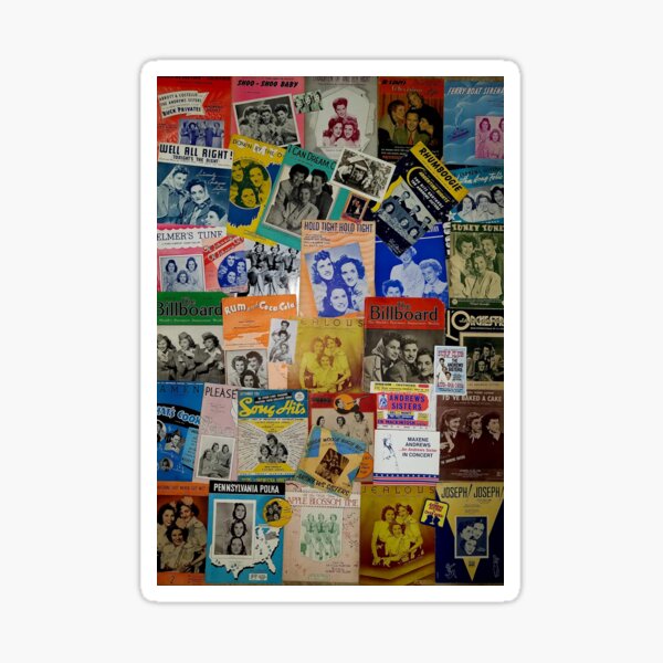 Item preview, Andrews Sisters - Memorabilia Mashup #1 designed and sold by David Shelton.