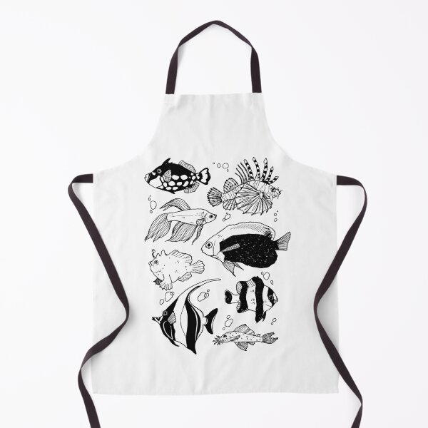 Item preview, Tropical Fish Lineart (on white) designed and sold by evekajander.