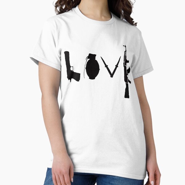 Item preview, Banksy Love Guns designed and sold by ThatMerchStore.