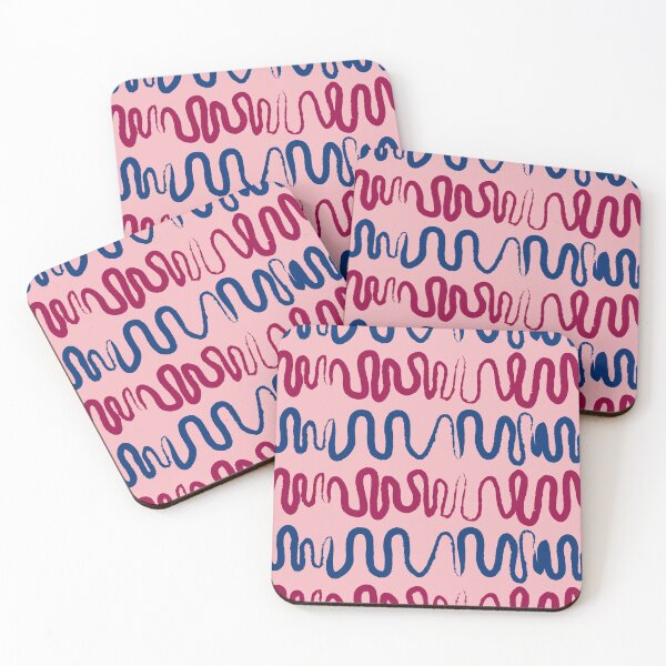 Item preview, Pink random wavy pattern gift design designed and sold by Michael Schmidt.