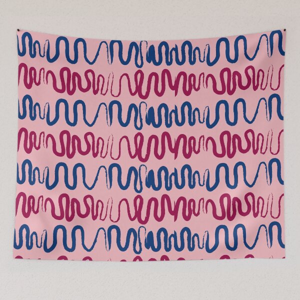 Item preview, Pink random wavy pattern gift design designed and sold by Michael Schmidt.
