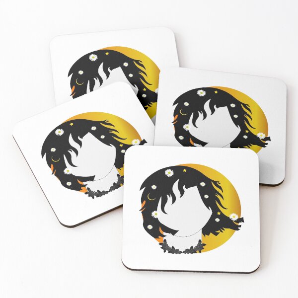 Item preview, Faceless woman with abstract sun and dark night hair background  designed and sold by SGS-.