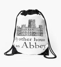 My other house is an Abbey Drawstring Bag