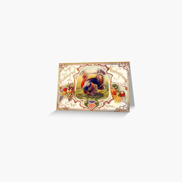 Item preview, Vintage Happy Thanksgiving Turkey  designed and sold by Sarah Wainwright.