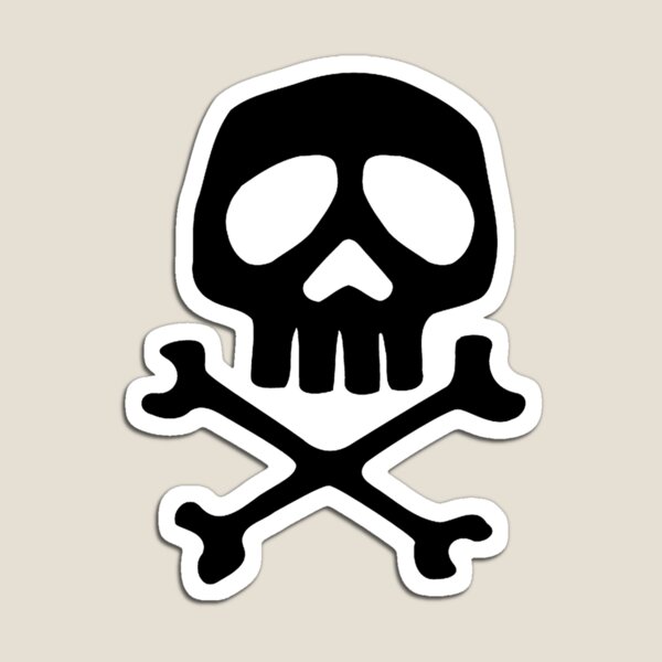 Space pirate Captain Harlock Skull by Leiji Matsumoto, 1978 Magnet