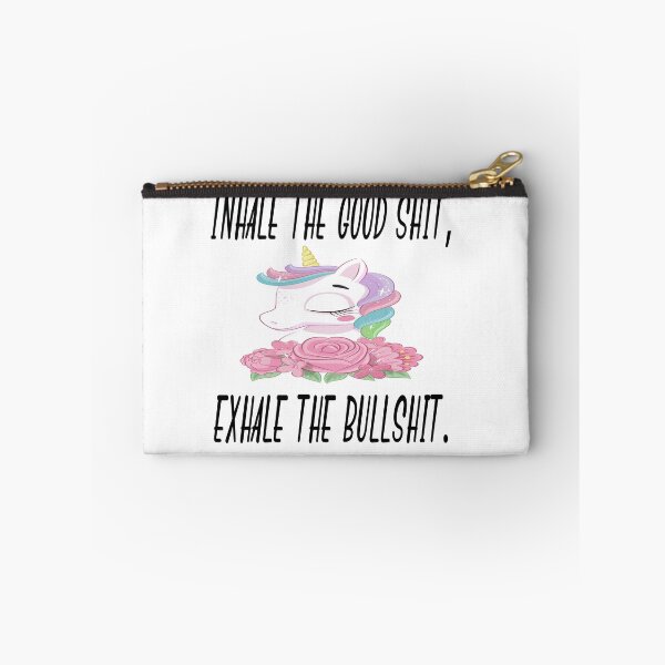 Item preview, Funny Gift, Inhale The Good Shit, Exhale The Bullshit, Gift For Sister, Funny Unicorn Gift Idea, Cute Birthday Gift designed and sold by Mode Tees.
