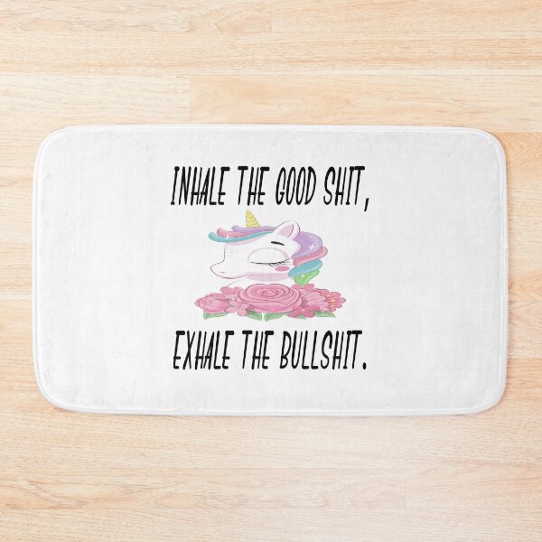 Item preview, Funny Gift, Inhale The Good Shit, Exhale The Bullshit, Gift For Sister, Funny Unicorn Gift Idea, Cute Birthday Gift designed and sold by Mode Tees.