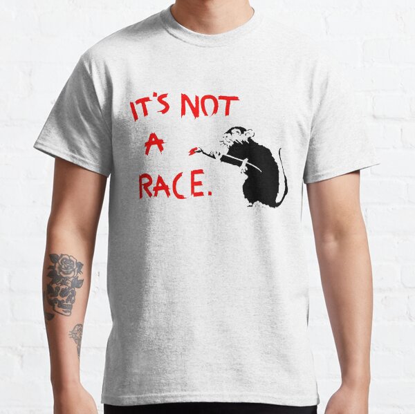 Banksy Its Not a Rat Race Classic T-Shirt