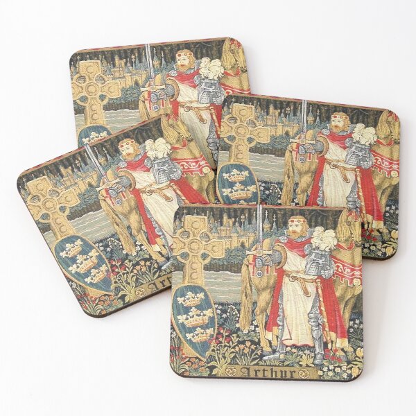 Item preview, King Arthur Tapestry Excalibur Merlin Camelot Holy Grail Quest designed and sold by WizardsWorld.