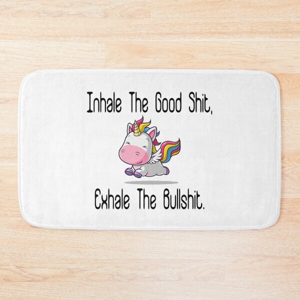 Item preview, Funny Gift, Inhale The Good Shit, Exhale The Bullshit, Gift For Sister, Funny Unicorn Gift Idea, Cute Birthday Gift designed and sold by Mode Tees.