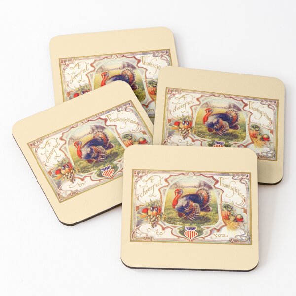 Item preview, Vintage Happy Thanksgiving Turkey  designed and sold by Sarah Wainwright.