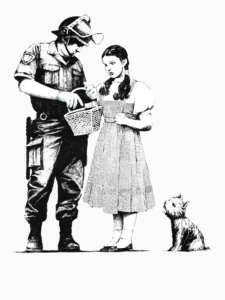 Banksy Policeman Searching Dorothy by ThatMerchStore