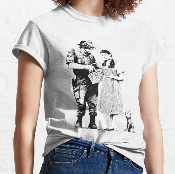 Banksy Policeman Searching Dorothy Classic T-Shirt
