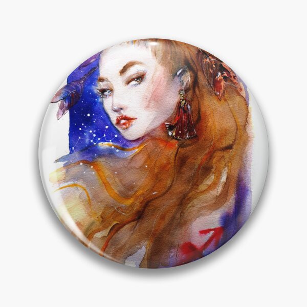 Item preview, Saggitarius Zodiac Watercolor Illustration  designed and sold by silvianna.